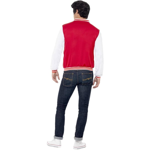 Smiffys Unisex Adult 50s Jock Letterman Varsity Jacket
