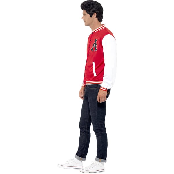 Smiffys Unisex Adult 50s Jock Letterman Varsity Jacket