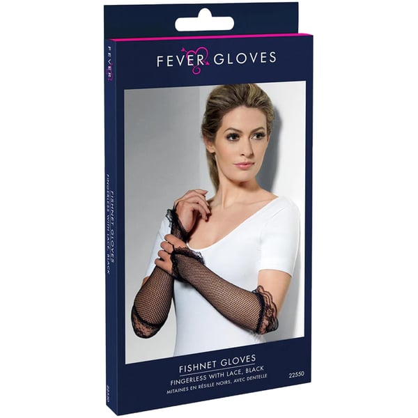 Smiffys Womens/Ladies Fishnet Fingerless Gloves