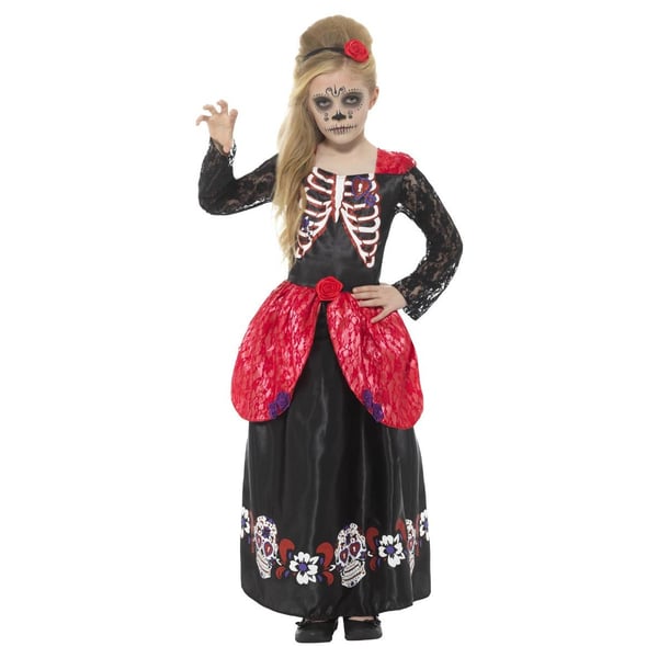 Smiffys Girls Deluxe Day Of The Dead Costume