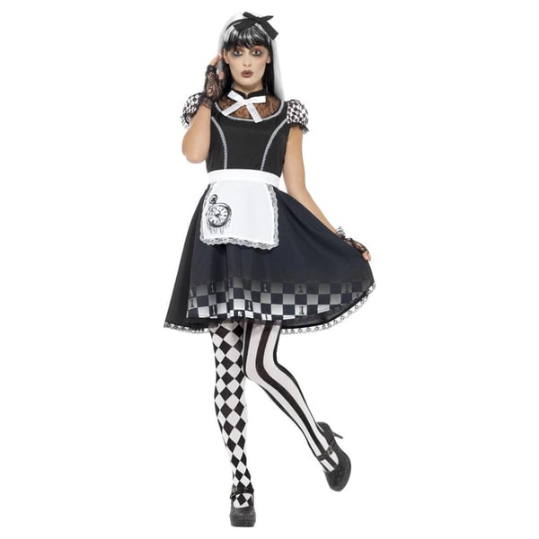 Smiffys Womens/Ladies Alice Gothic Costume Set