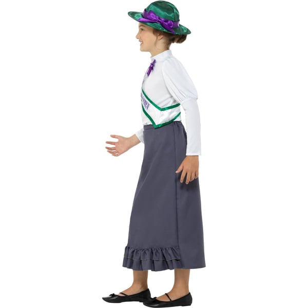 Smiffys Girls Victorian Suffragette Costume Set