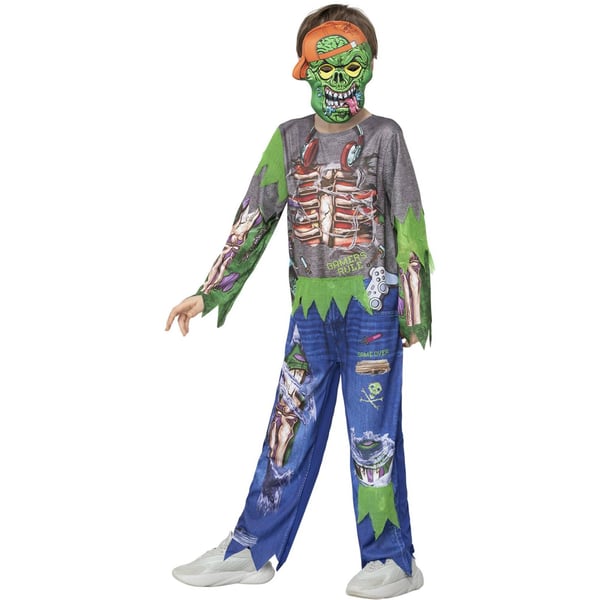 Smiffys Boys Zombie Gamer Costume Set