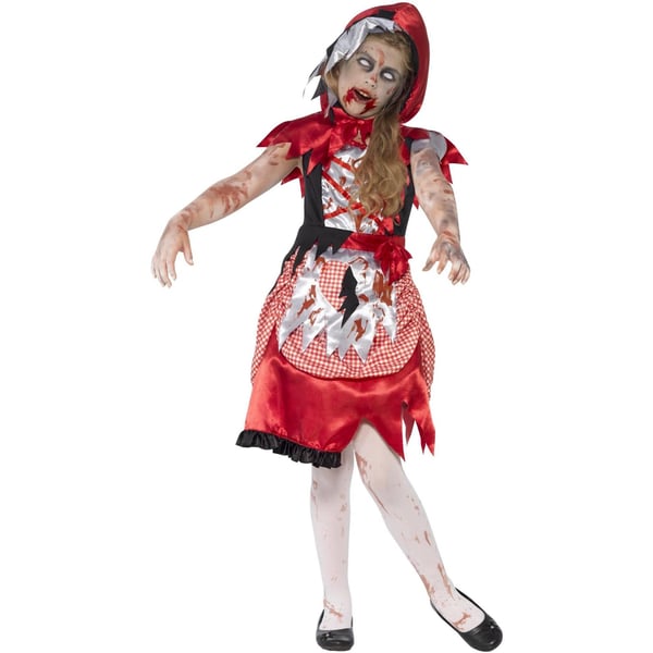 Smiffys Girls Zombie Miss Hood Costume Set