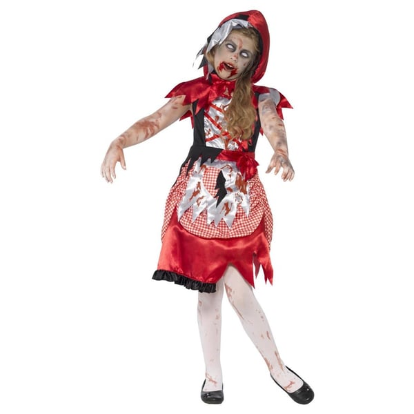 Smiffys Girls Zombie Miss Hood Costume Set