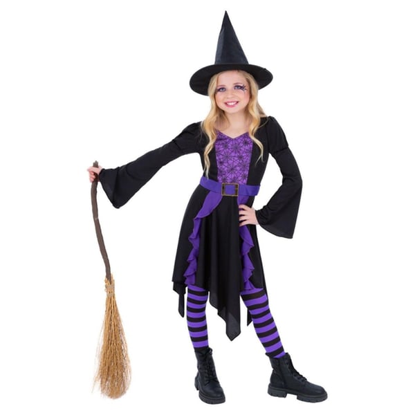 Smiffys Girls Practical Spell Witch Costume Set