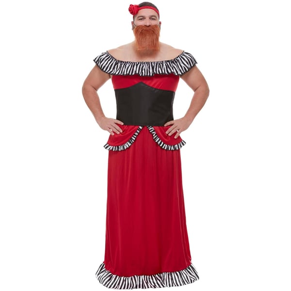 Smiffys Mens Bearded Lady Costume Set