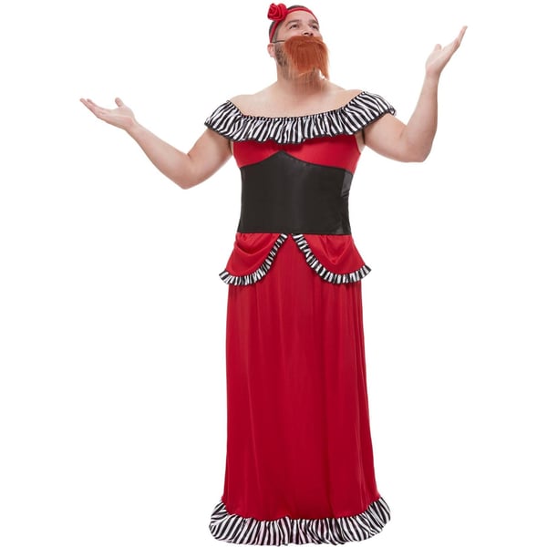 Smiffys Mens Bearded Lady Costume Set