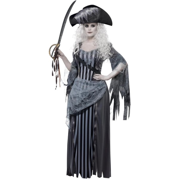 Smiffys Naisten Deluxe Ghost Ship Princess -asu