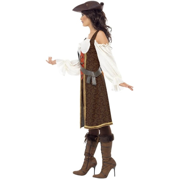 Smiffys Womens/Ladies Wench High Seas Pirate Costume Set