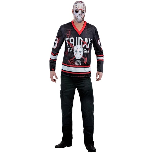Smiffys Mens Friday The 13th Hockey Costume Top