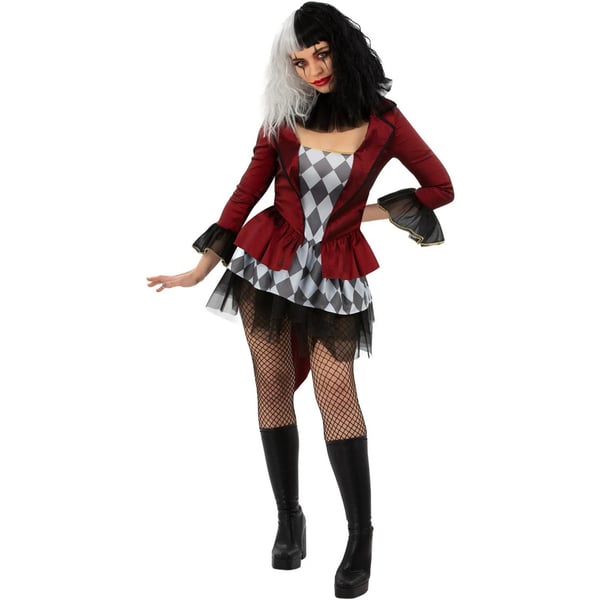 Smiffys Womens/Ladies Evil Jester Costume Set