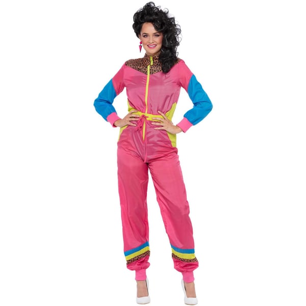 Smiffys Womens/Ladies 80s Colour Block Costume Ski Suit