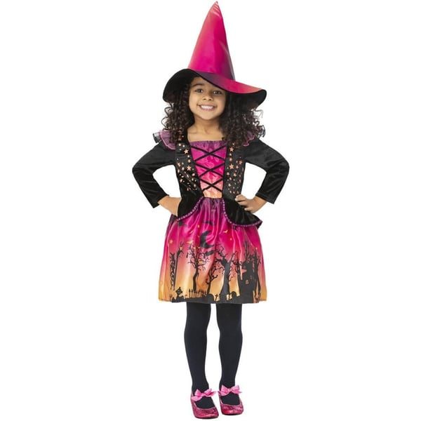 Smiffys Girls Witch Sunset Costume Set