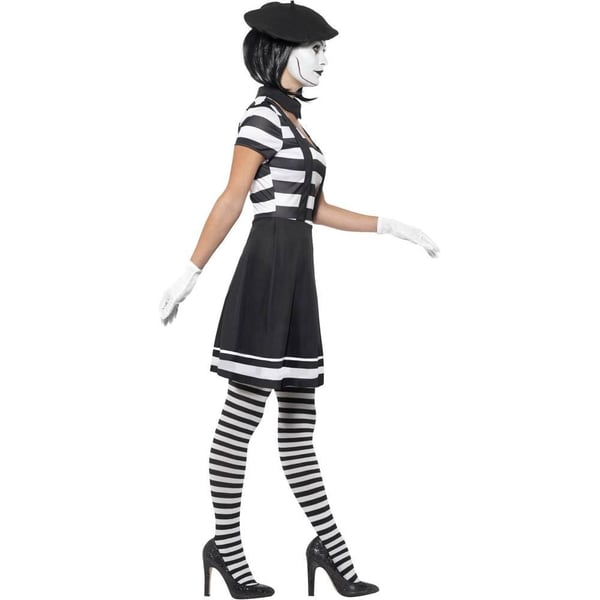 Smiffys Womens/Ladies Mime Artist Costume Set