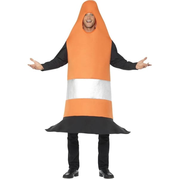 Smiffys Unisex Adult Traffic Cone Costume Tabard