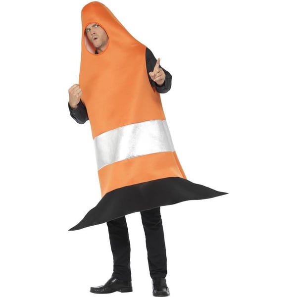 Smiffys Unisex Adult Traffic Cone Costume Tabard