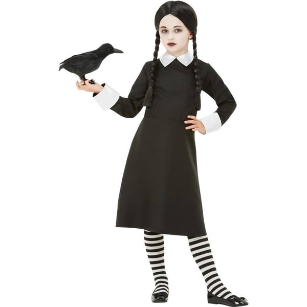 Smiffys Girls Gothic School Costume Dress Set