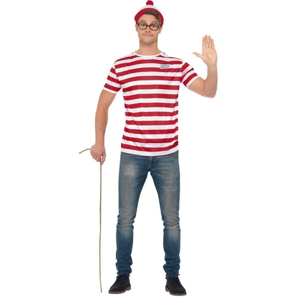 Wheres Wally? Unisex Adult Costume Set