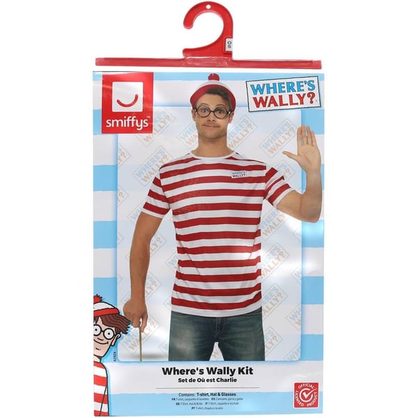 Wheres Wally? Unisex Adult Costume Set