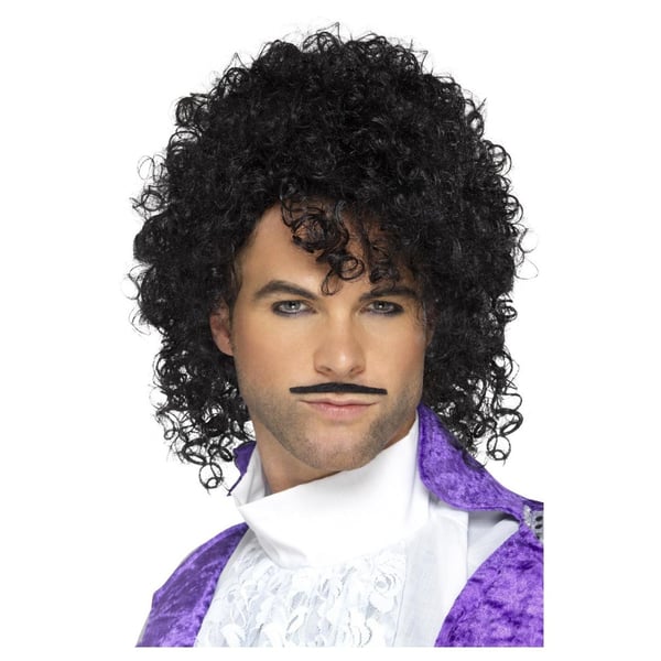Smiffys Mens 80s Musician Wig & Moustache Smiffys Mens 80s Musician Wig & Moustache