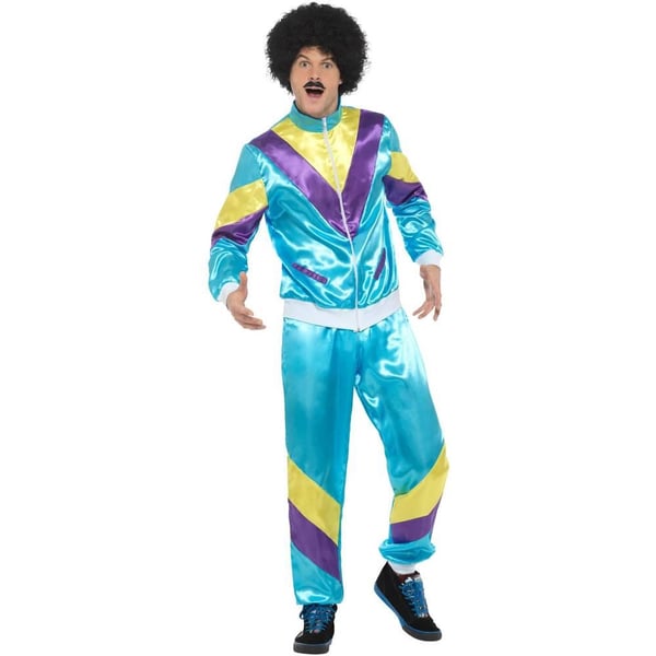 Smiffys Unisex Adult 80s Height Of Fashion 80s Shell Suit Costume Set