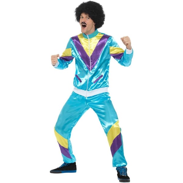 Smiffys Unisex Adult 80s Height Of Fashion 80s Shell Suit Costume Set