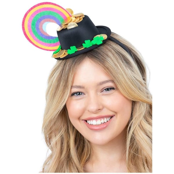 Smiffys Pot O´Gold Mini Hat Rainbow Headband