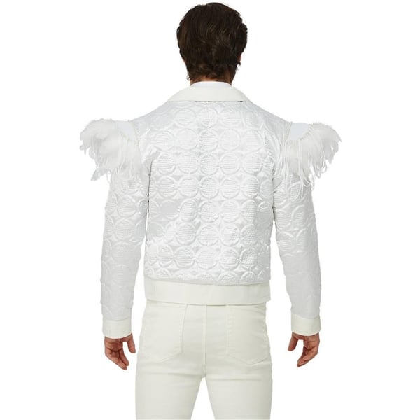 Elton John Mens Feather Costume Jacket