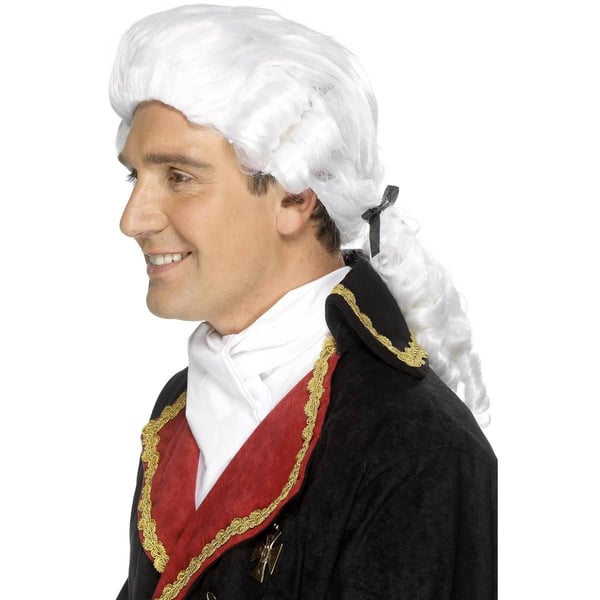 Smiffys Mens Court Judge Wig Set