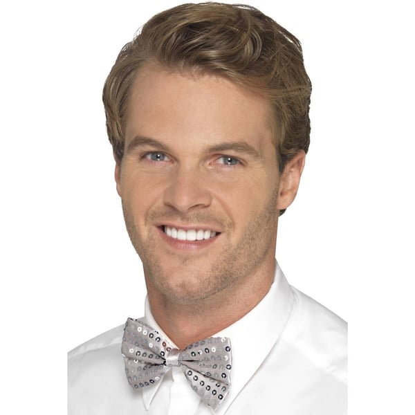 Smiffys Unisex Adult Sequin Bow Tie