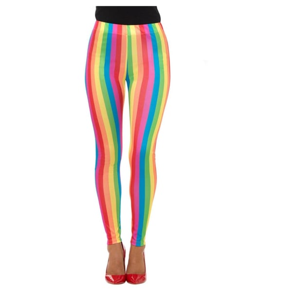 Smiffys Womens/Ladies Clown Rainbow Leggings Smiffys Womens/Ladies Clown Rainbow Leggings