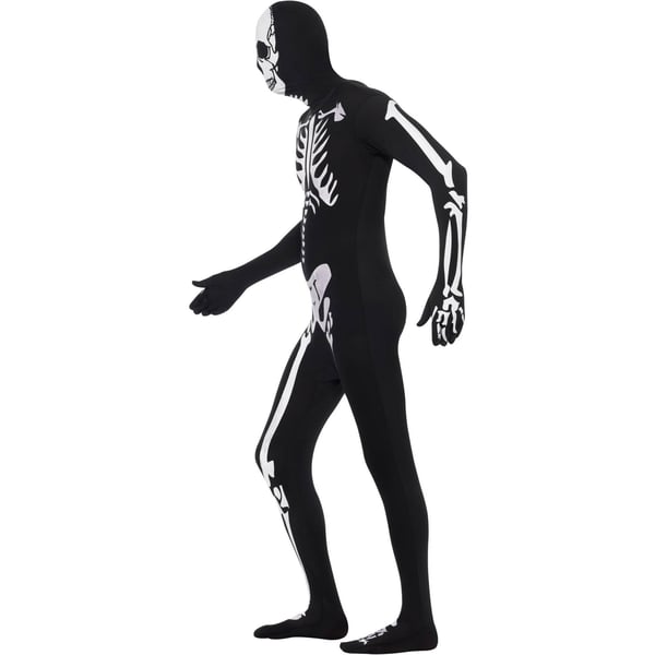 Smiffys Unisex Adult Skeleton Costume Skinsuit