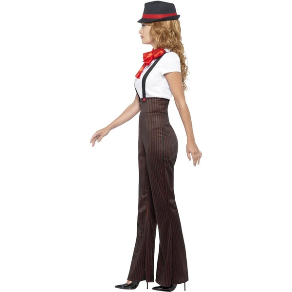 Smiffys Womens/Ladies Glam Gangster Costume Set
