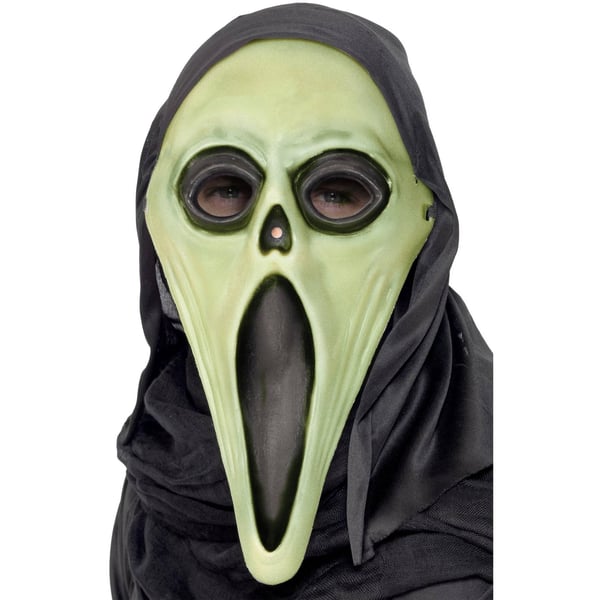 Smiffys Unisex Adult Scream Glow In The Dark Mask