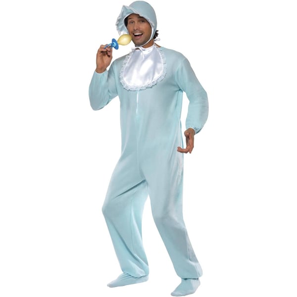 Smiffys Mens Baby Romper Costume Set
