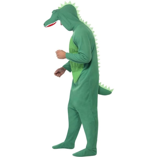Smiffys Mens Crocodile Hooded Jumpsuit