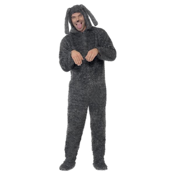 Smiffysin unisex aikuisten koiran pörröinen bodypuku