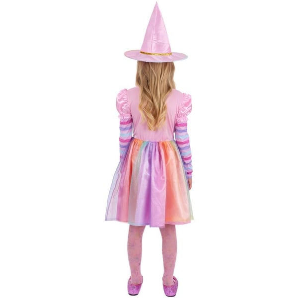 Smiffys Girls Pastel Rainbow Halloween Witch Costume