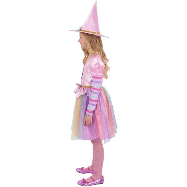 Smiffys Girls Pastel Rainbow Halloween Witch Costume