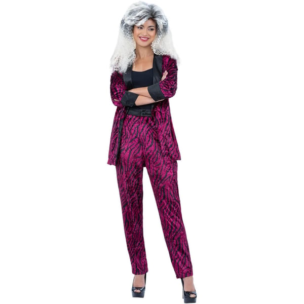 Smiffys Unisex Adult 80s Zebra Print Costume Suit