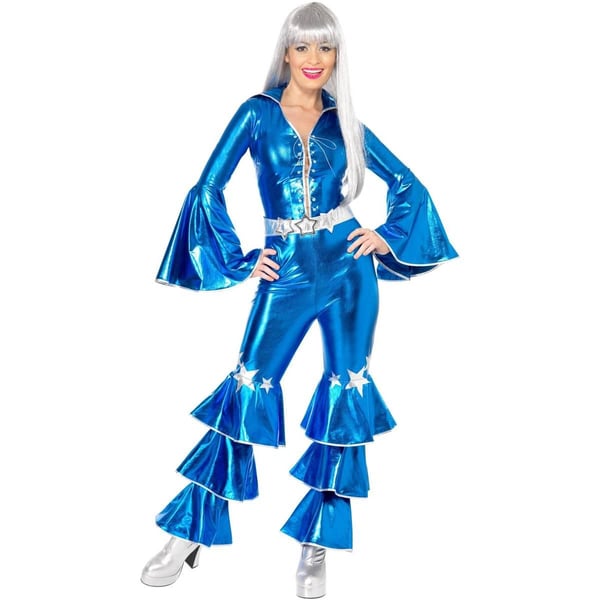 Smiffys Womens/Ladies 70s Dancing Dream Costume Jumpsuit