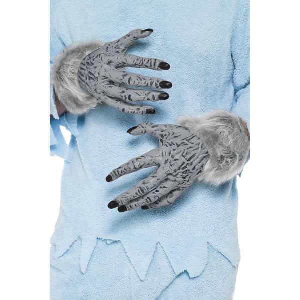 Smiffys Unisex Adult Werewolf Faux Fur Halloween Costume Gloves