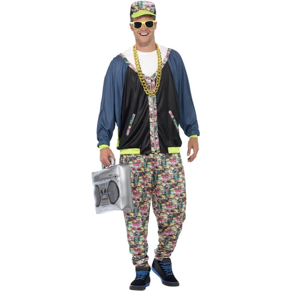 Smiffys 80s Hip Hop Patterned Costume