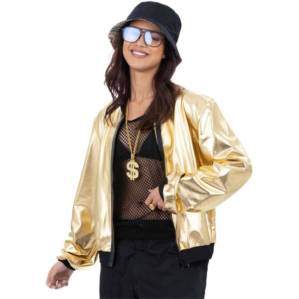 Smiffys Unisex Adult Metallic Costume Jacket