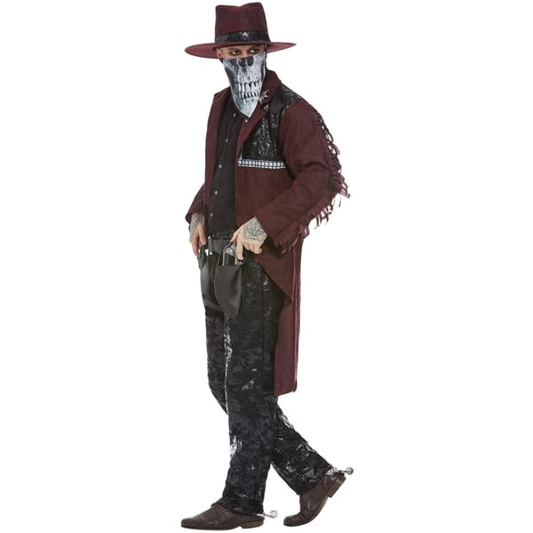 Smiffys Mens Deluxe Dark Spirit Western Cowboy Costume Set