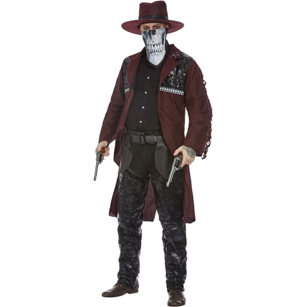 Smiffys Mens Deluxe Dark Spirit Western Cowboy Costume Set