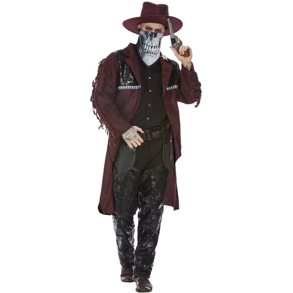 Smiffys Miesten Deluxe Dark Spirit Lännen Cowboy -asu