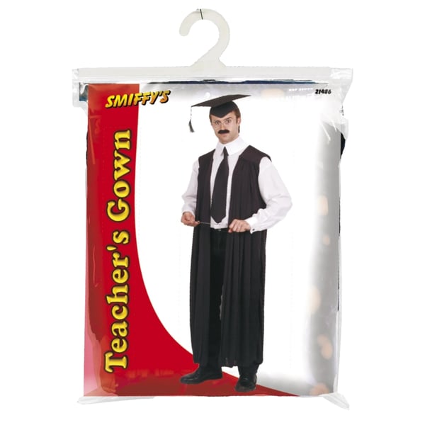 Smiffys Unisex Adult Teachers Gown Costume