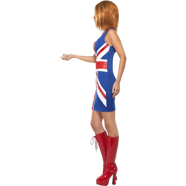 Smiffys Naisten Ginger Power Union Jack -asu